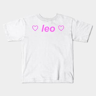 "leo" ♡ Y2K zodiac slogan Kids T-Shirt